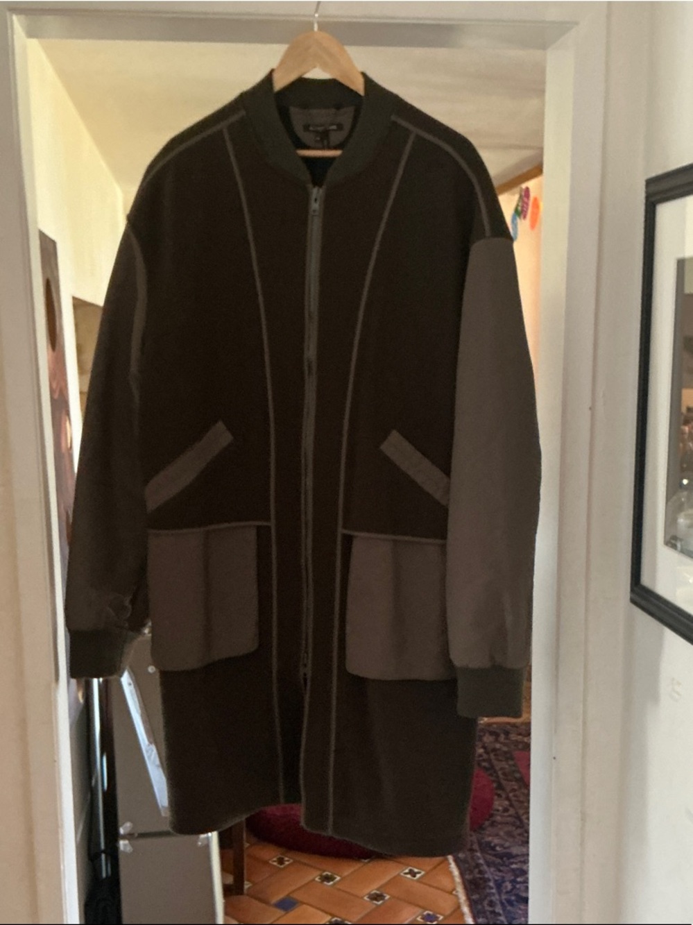 Helmut Lang Dark Olive Panel Field Jacket